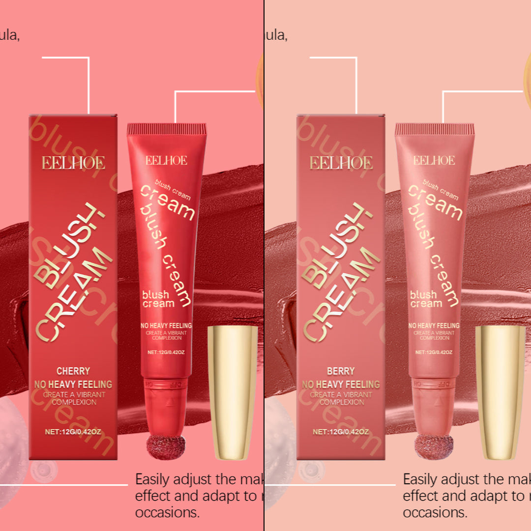 Crème Blush Shimmer Naturelle Longue Tenue