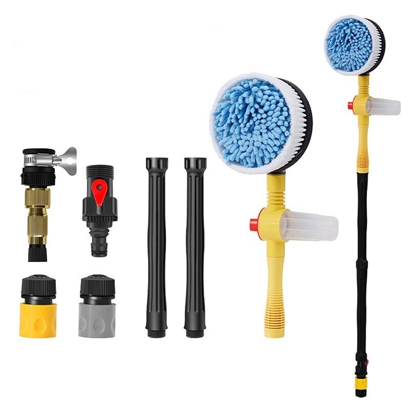 🚗 50% DE RÉDUCTION! ✨ Vadrouille Pivotante 360° pour Voiture - Tête Microfibre Lavable avec Manche Télescopique pour un Nettoyage sans Rayures ✨🧽