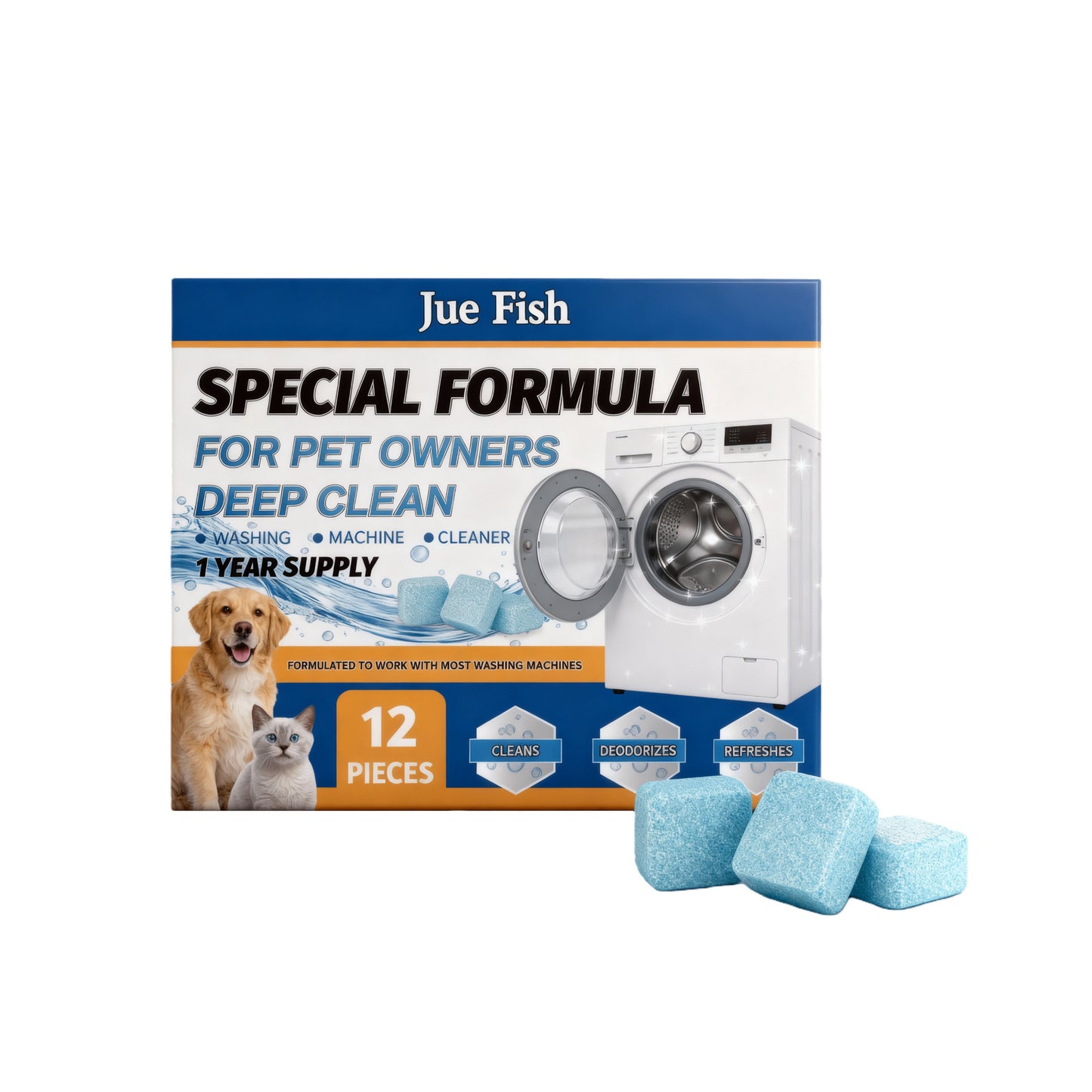 SOPAMI Nettoyant Écologique pour Lave-Linge Élimine les odeurs d'animaux et l'accumulation de poils – pour des machines propres et fraîches !