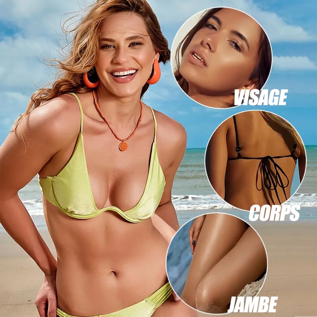 🔥Lotion autobronzante pour le corps - le meilleur bronzant progressif et naturel pour un bronzage impeccable et hydratant, pour une peau saine et éclatante