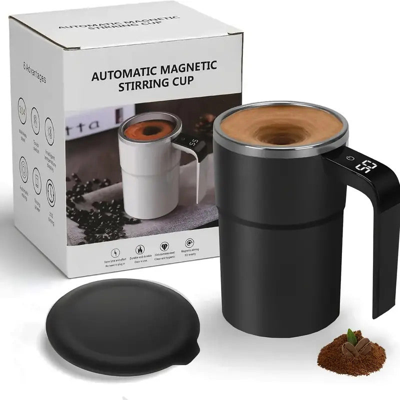 Ensemble de mug à café à mélange magnétique automatique rechargeable