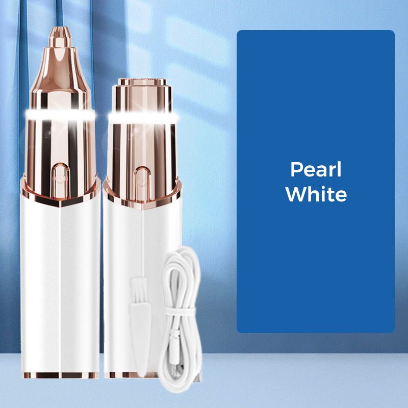 💡🪒 Épilateur facial 2-en-1 pour femme – Doux, éclairage LED, recharge USB, l’outil de précision qui capture les poils les plus fins pour une peau lisse et nette, à la maison comme en voyage 🌸🔋