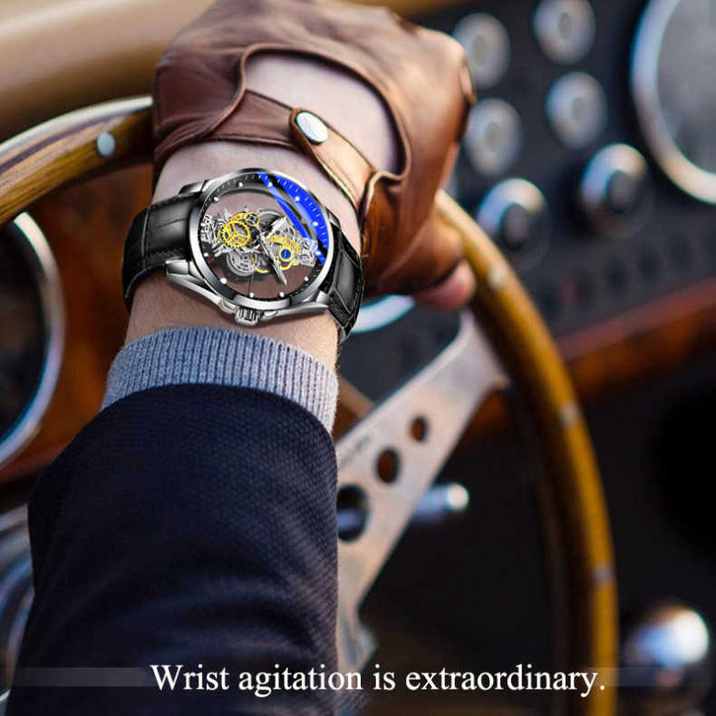 ⌚✨ PROMO FLASH : 50% DE RÉDUCTION ! Montre Squelette Homme Cadran Double Face – Verre Minéral Trempé, Mouvement Quartz & Étanchéité 30 M for une Élégance Mécanique Unique ✨