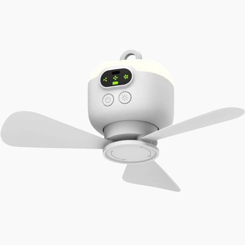 📢50 % DE RÉDUCTION !! ⏰Ventilateur de plafond rechargeable avec éclairage LED🌬️✨