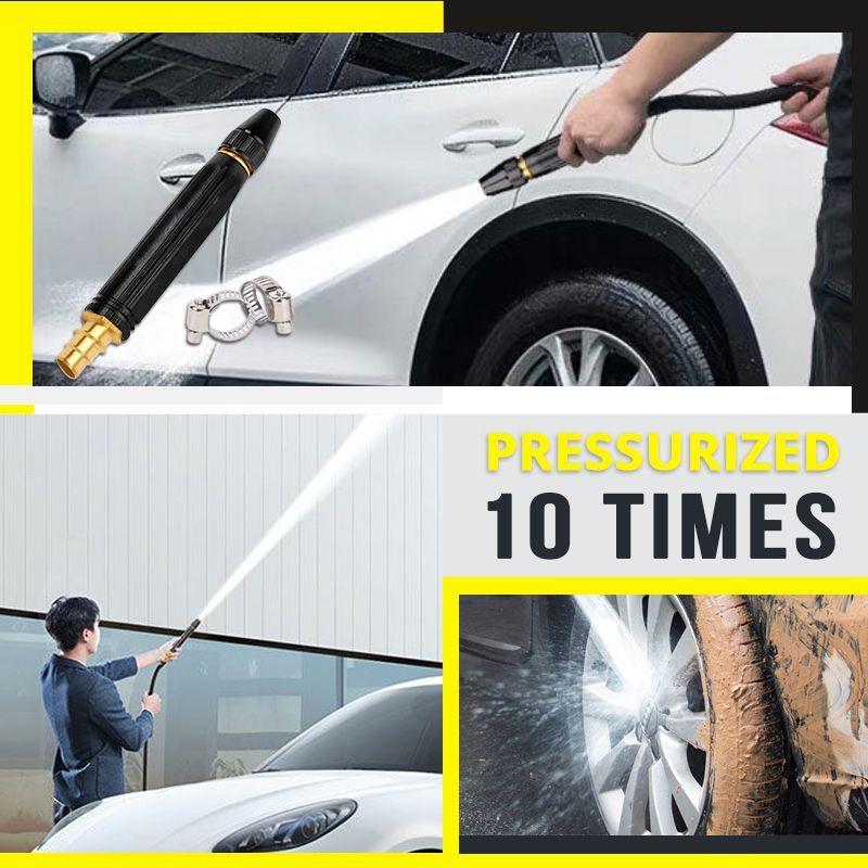 🚿 49% de réduction – Pistolet à Eau Haute Pression pour Lavage Auto & Jardin ! 💦🚗 10x Plus Puissant, 8 Modes d’Arrosage & Corps Métallique Ultra-Durable