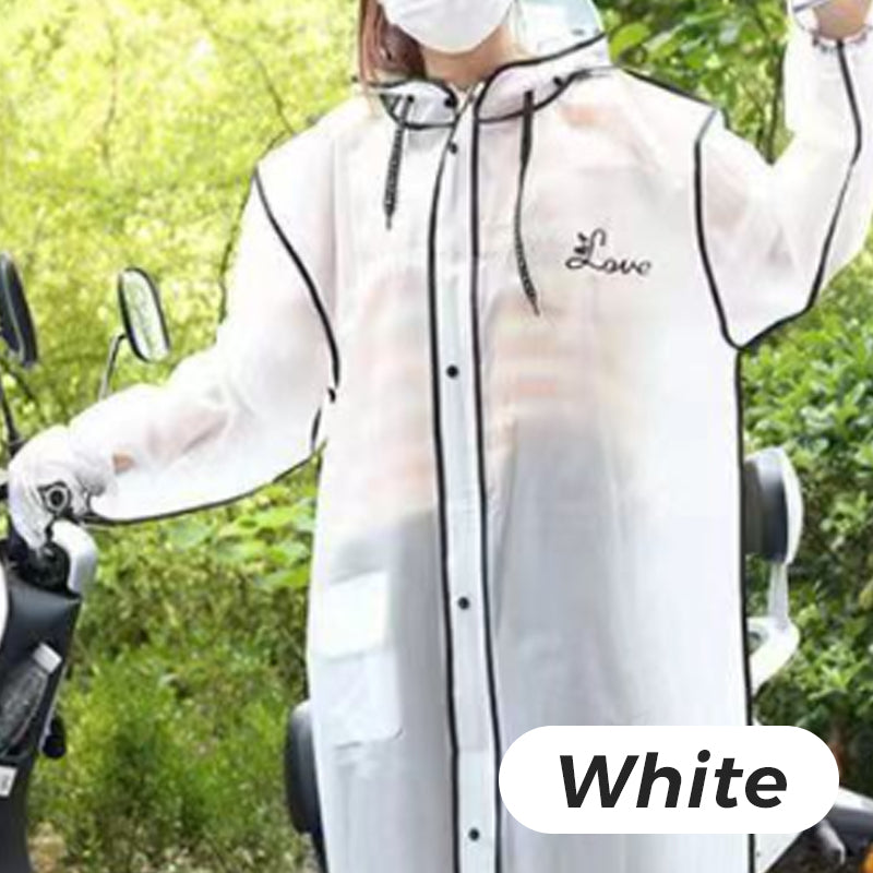 Imperméable à capuche réutilisable avec masque pour adultes✨