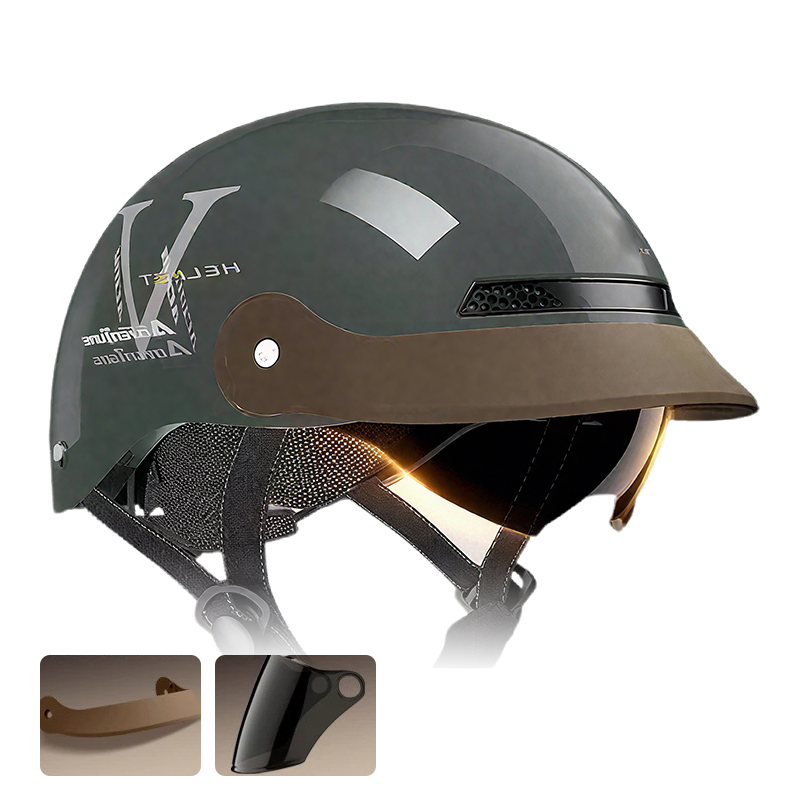 🛡️(Un peu plus cher, mais d'une qualité nettement supérieure)Breathable Casque de moto léger et résistant aux chocs