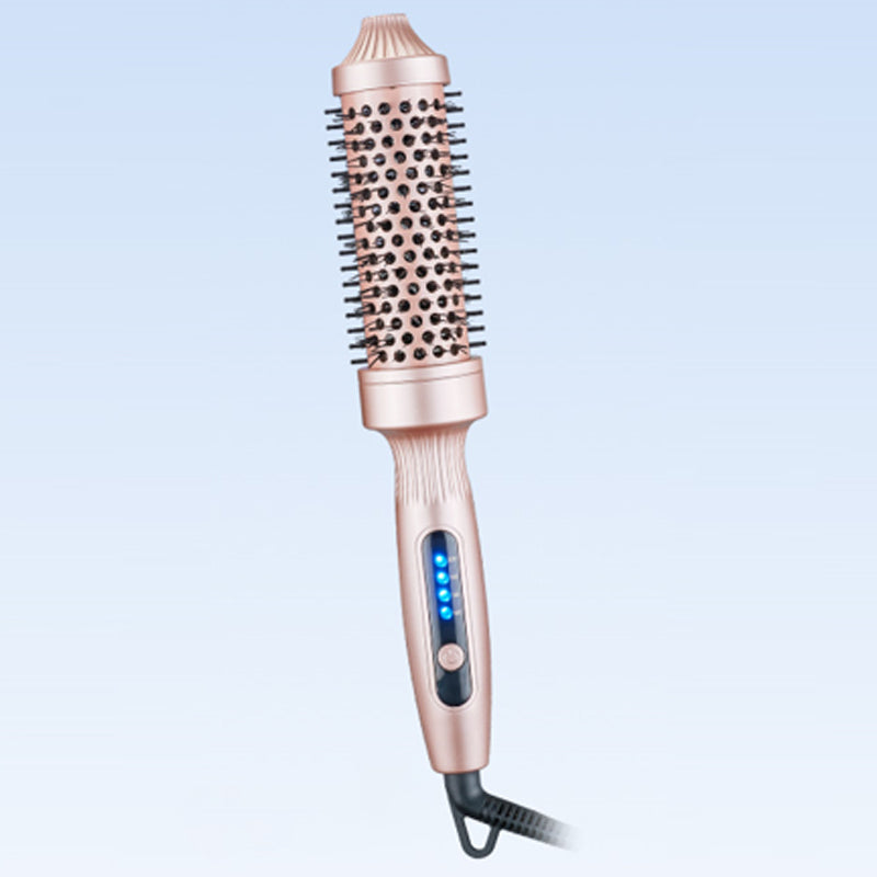 Brosse à Coiffer 2 en 1 pour Volume - Température Réglable, Céramique Tourmaline - Noir/Rose