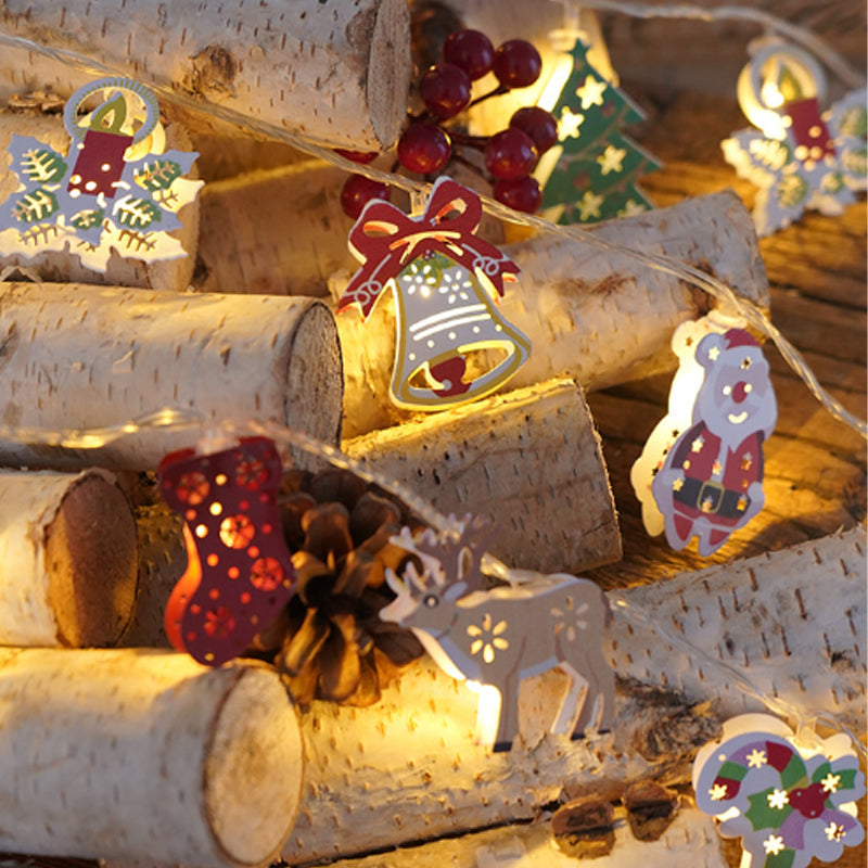 🎅Soldes de Noël : 50 % de réduction sur les guirlandes lumineuses LED Père Noël