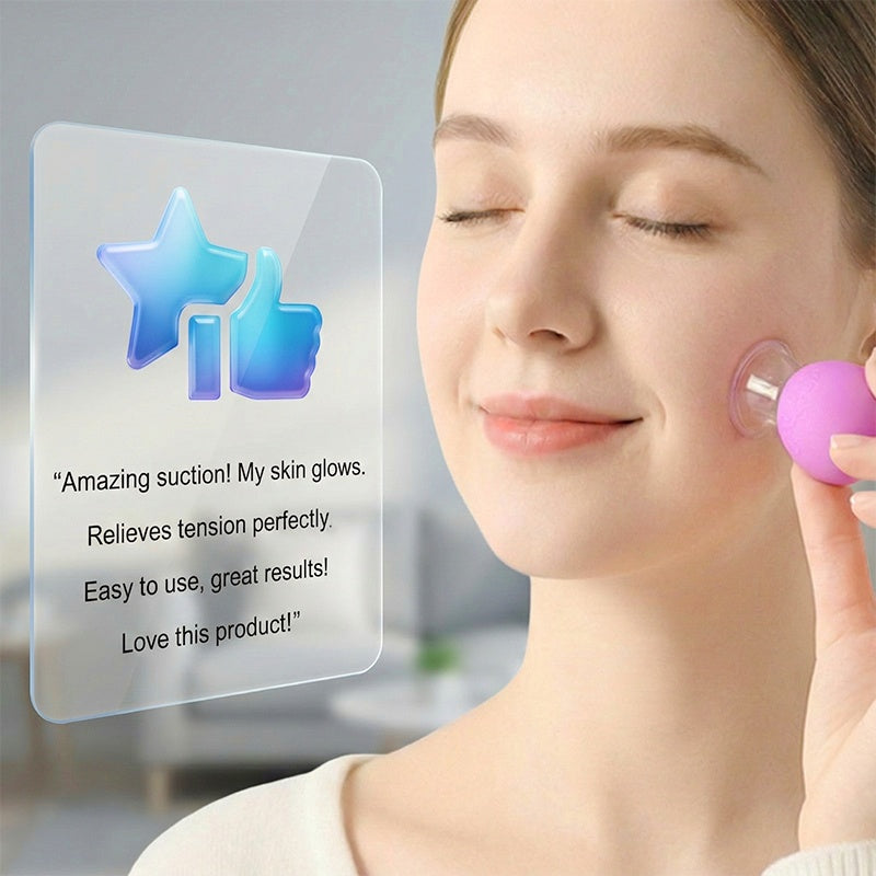 Ventouses de massage à aspiration sous vide en verre et en silicone