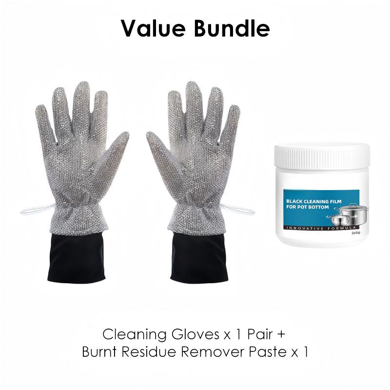 Gants de Nettoyage en Laine d'Acier avec Doublure Chaude