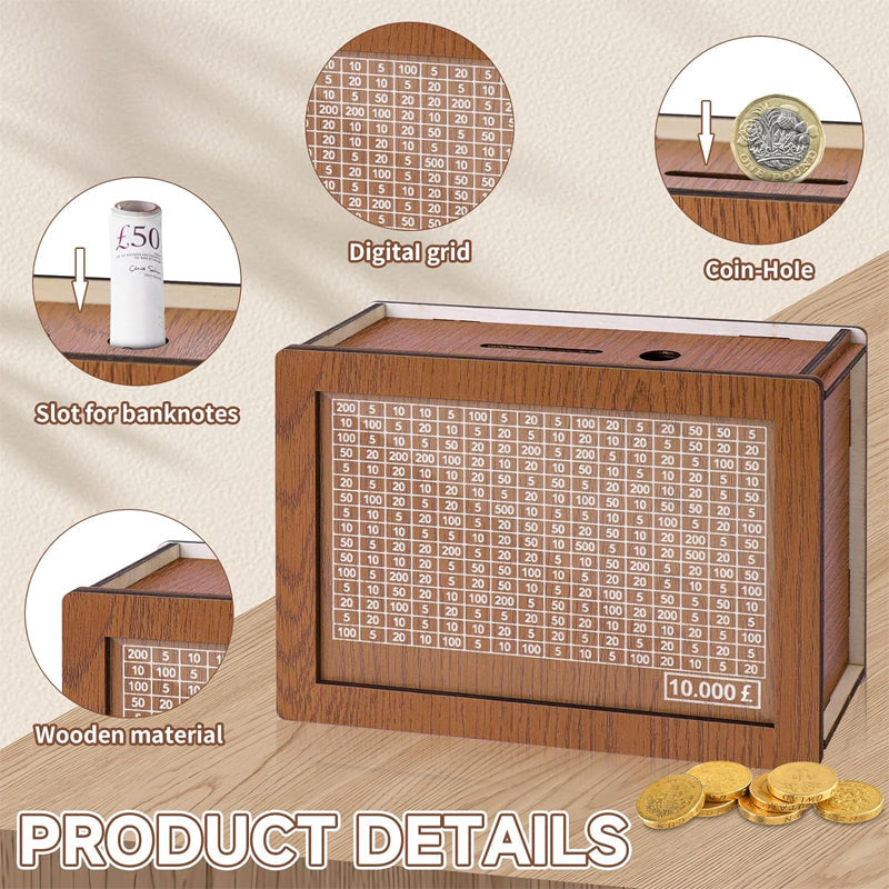 📢📢50 % de réduction – Boîte à Monnaie avec Compteur 🪙💰 Votre Partenaire Intelligent pour Épargner & Réaliser vos Rêves !