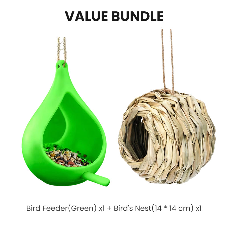 Mangeoire en forme de goutte suspendue