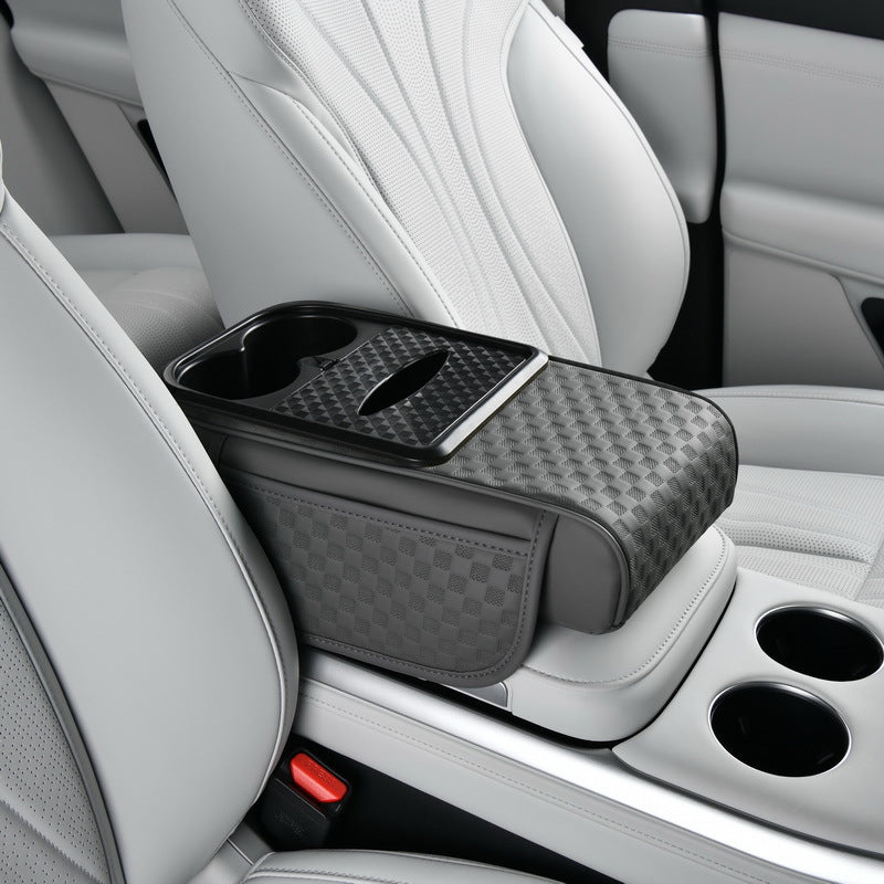 Organiseur de rangement pour accoudoir de voiture avec porte-gobelet