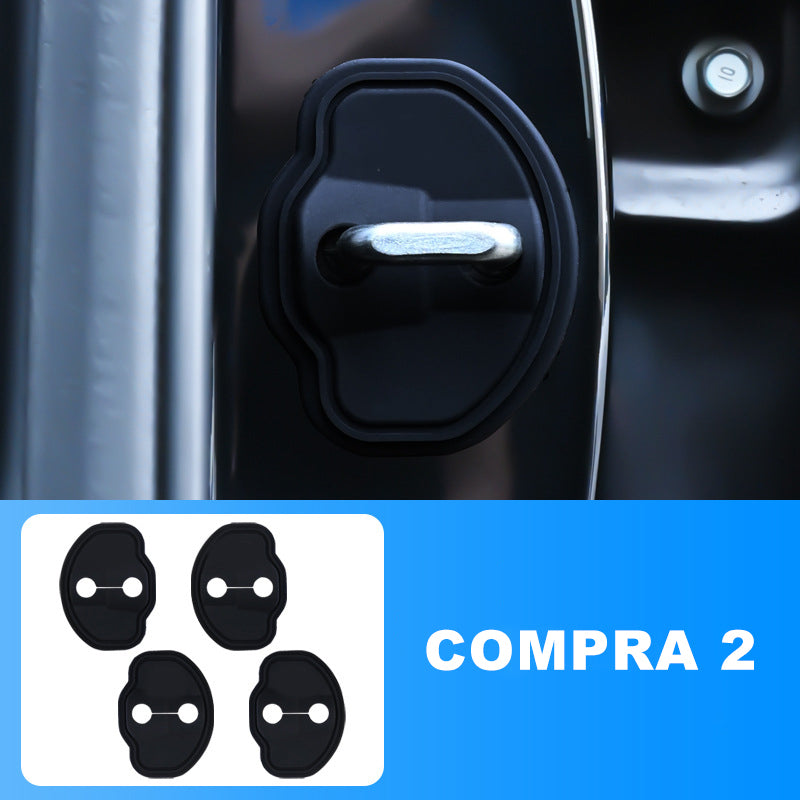 🔑🚗 50% DE DESCUENTO – Cubiertas Protectoras de Silicón para Cerradura de Puerta de Auto | Antirayaduras, Impermeables, Fáciles de Instalar 🛡️✨