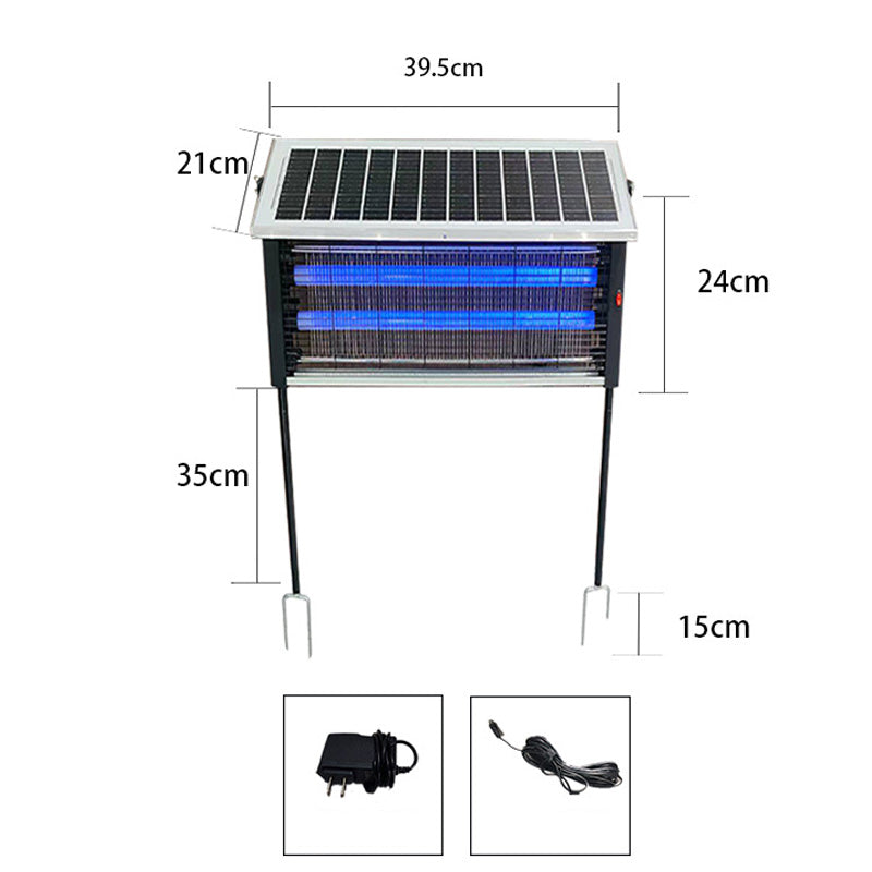 Destructeur d’insectes solaires haute puissance 3500 V pour l'intérieur et l'extérieur