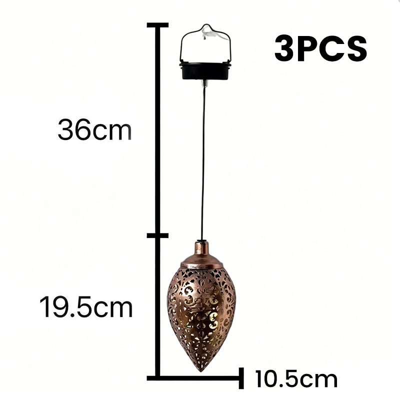 Lanterne goutte d’eau solaire pour décoration de jardin