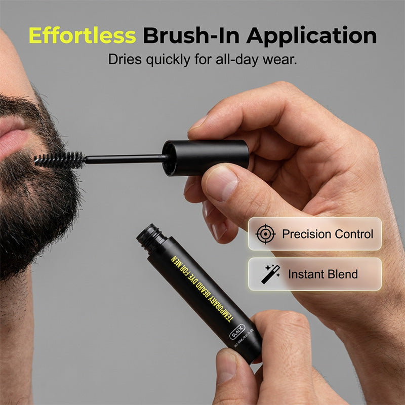⏰🎁 Teinture longue tenue pour barbe et sourcils – Homme