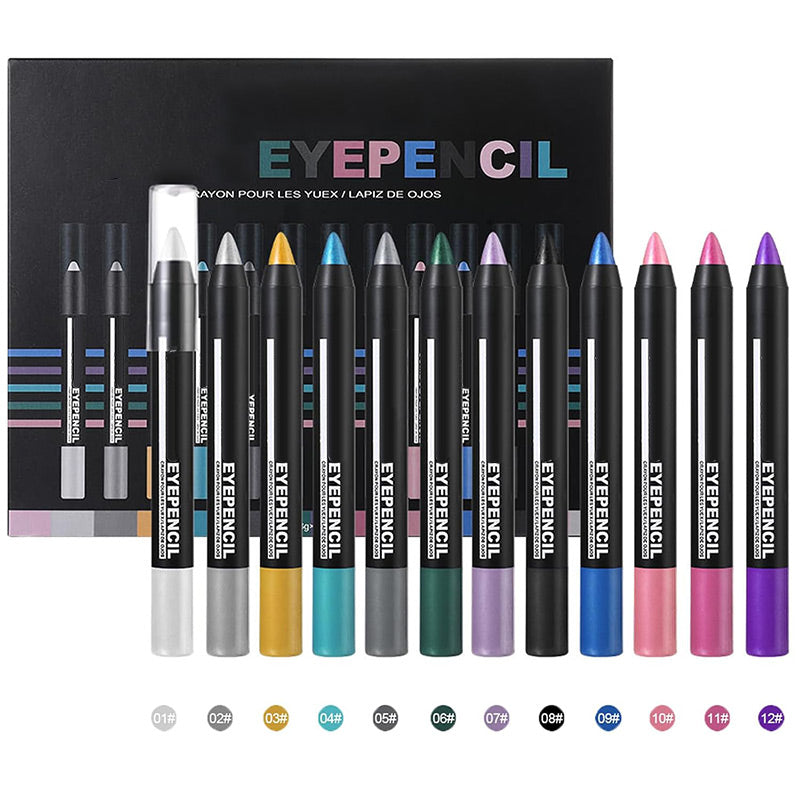 Crayon ombre à paupières multi‑couleurs – Paillettes & scintillement