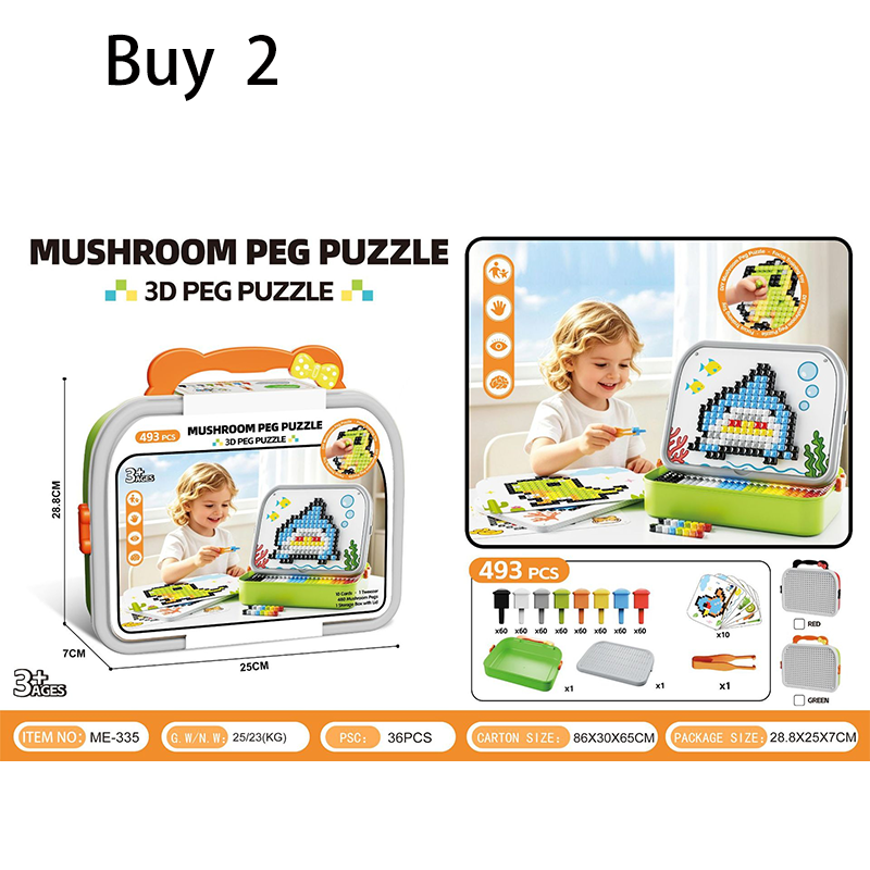 Puzzle créatif 3D en forme de champignon