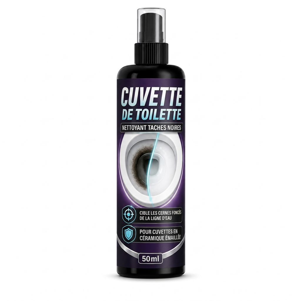 Spray nettoyant pour la ligne d'eau des cuvettes de toilettes