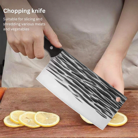 🥩hachoir serbe fait main avec lame en acier à haute teneur en carbone pleine soie