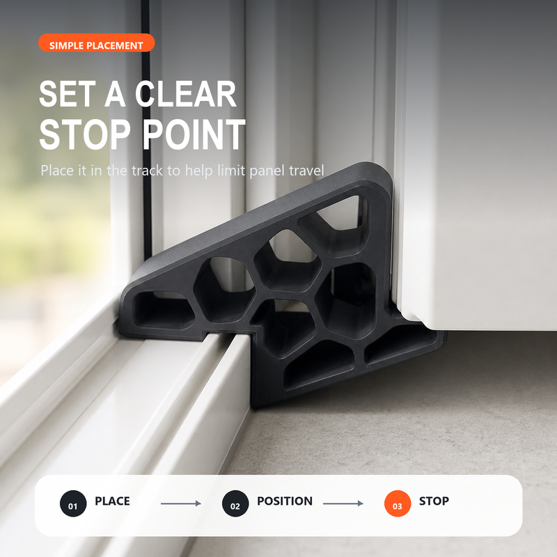 🎯🛍️ -60% ! 🏠Butée de Porte Secure Track – Blocage Sécurisé, Compact & Anti-Chocs