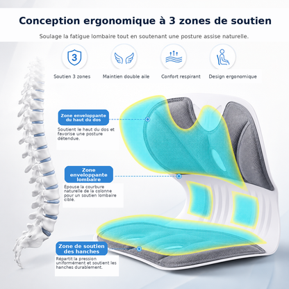 Ergonomic Lumbar Support Cushion for Office Chairs