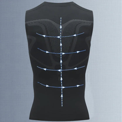 💪50% DE RÉDUCTION ! 🎉Gilet sculptant ionique Slimoly® – Compression et rafraîchissement – Remodelage du corps et sans manches – Invisible sous les vêtements 🕶️