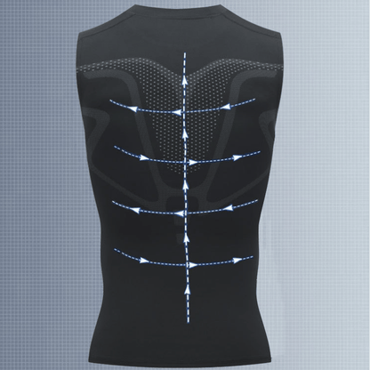 🎉 Gilet de maintien ionique – Compression et rafraîchissement – Gainage corporel et sans manches – Invisible sous les vêtements 🕶️