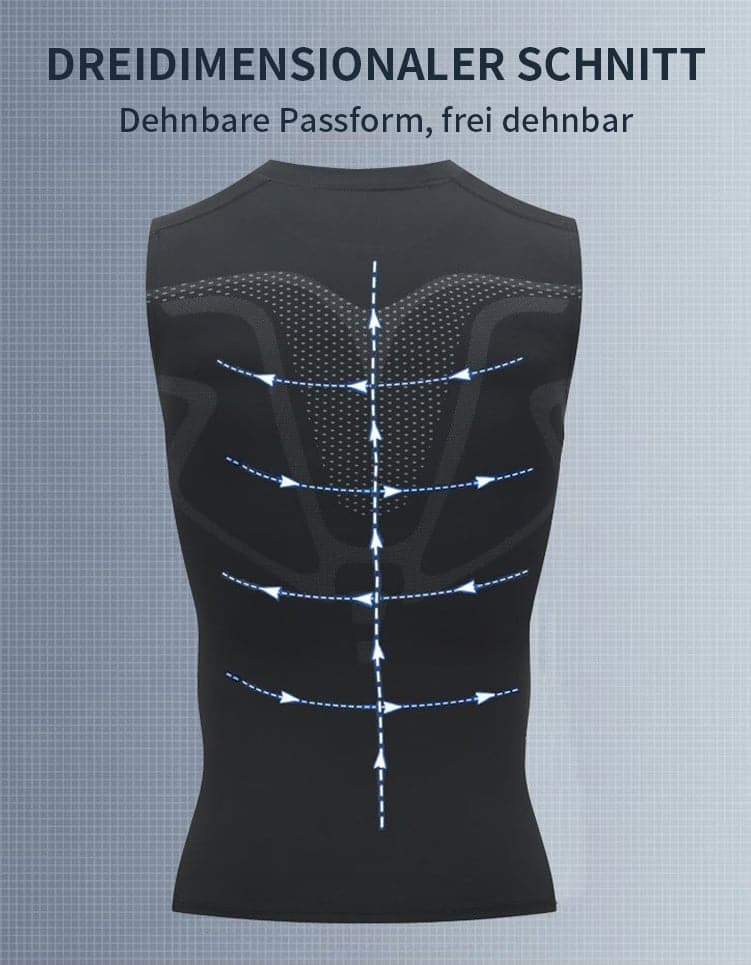 🎉 Gilet de maintien ionique – Compression et rafraîchissement – Gainage corporel et sans manches – Invisible sous les vêtements 🕶️