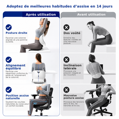 Ergonomic Lumbar Support Cushion for Office Chairs