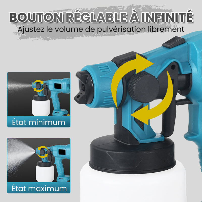 ✨✨Offre spéciale 71% de réduction 🔥 Pistolet à peinture électrique sans fil