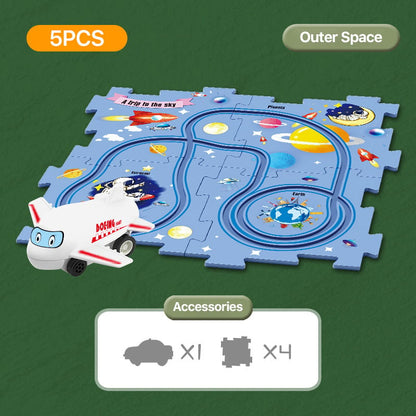 🔥Jeu de puzzle éducatif pour enfants Voiture sur rails🧩