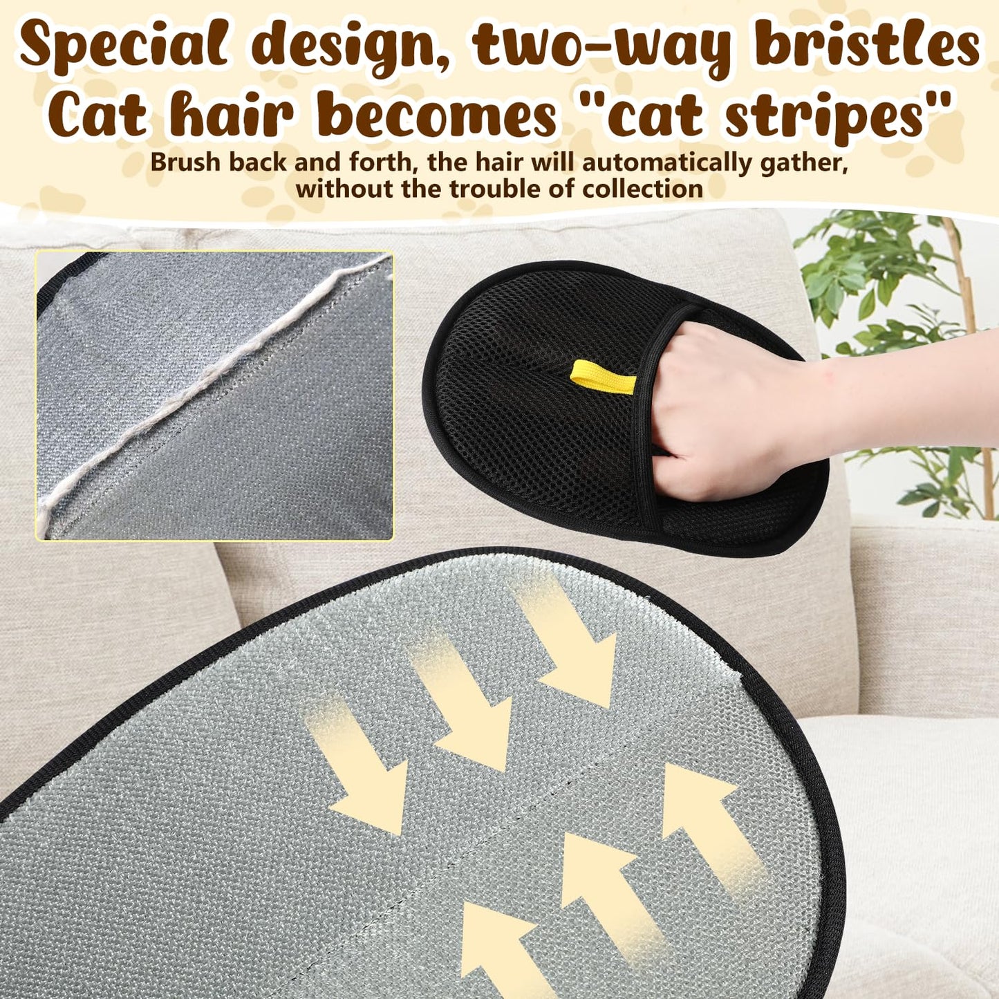 ✨️ Gants antistatiques pour l'épilation des animaux de compagnie