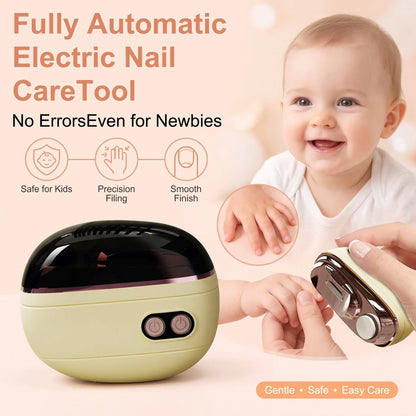 🎉 Soldes 2026 – Plus de 113 000 exemplaires vendus ! ✂️ Coupe-ongles électrique intelligent 2‑en‑1 et polisseur – Sécurité anti‑pincement et lumière LED 💅
