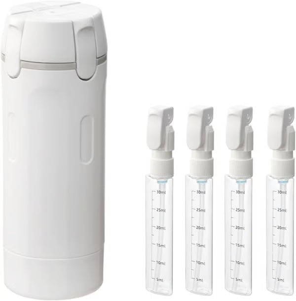 📢📢50 % de réduction ! 🧳Flacons distributeurs rechargeables 4 en 1 pour le voyage – Compact, étanche & ultra-pratique ✈️🧴
