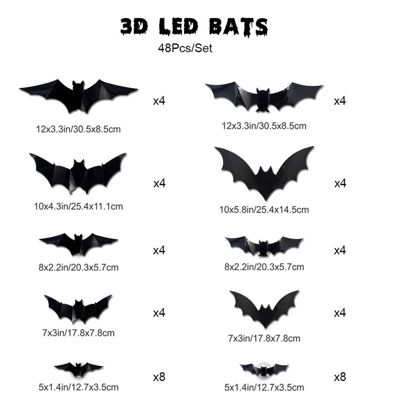 🦇✨ Applique murale LED 3D chauve-souris — Déco unique & lumière stylée ! 💡 Achetez-en plus, économisez davantage !