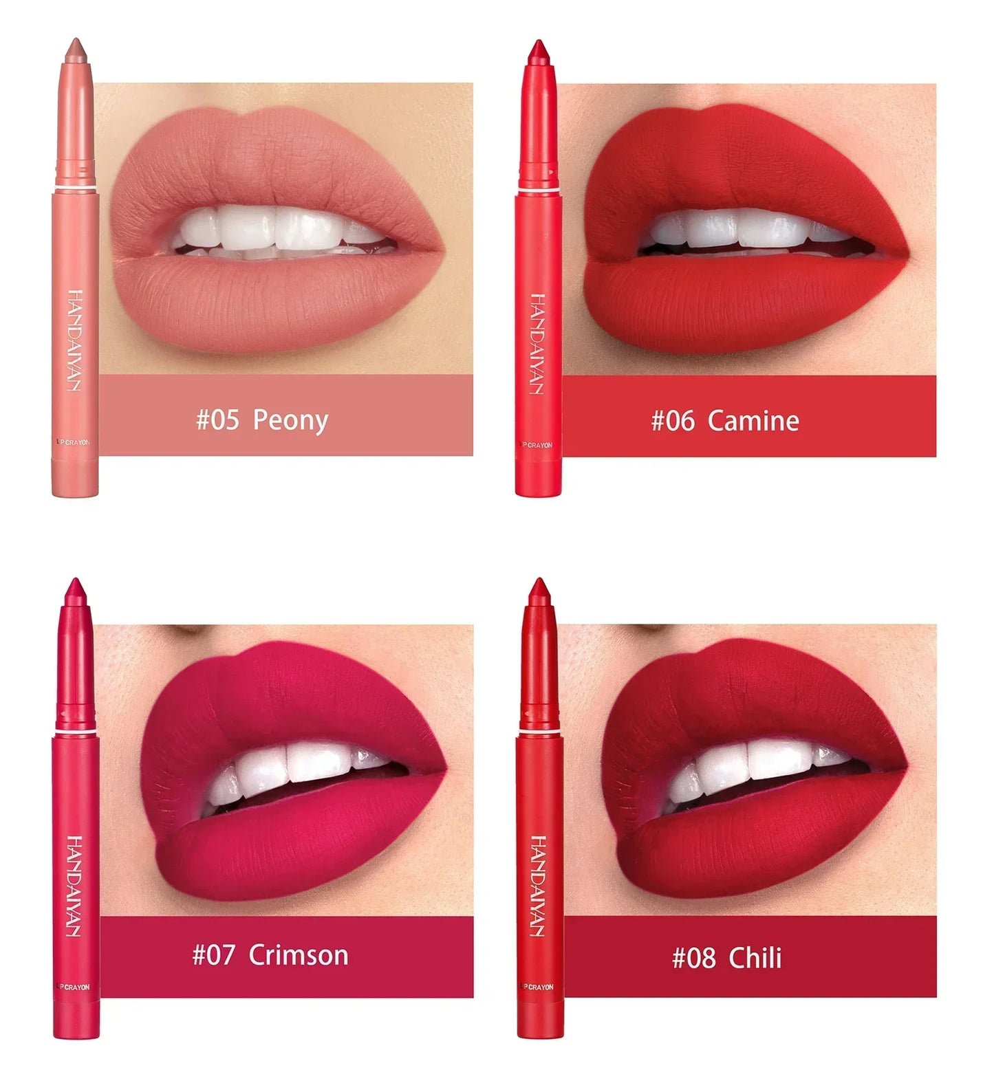 Offre limitée dans le temps ✨12 Crayons de rouge à lèvres mats rotatifs et taillables