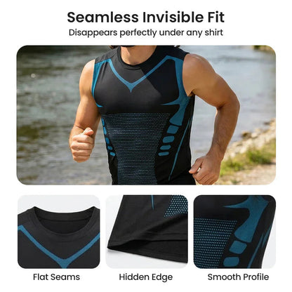 💪50% DE RÉDUCTION ! 🎉Gilet sculptant ionique Slimoly® – Compression et rafraîchissement – Remodelage du corps et sans manches – Invisible sous les vêtements 🕶️