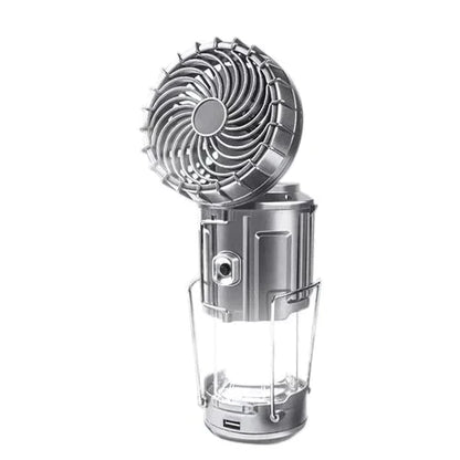 📢📢50 % DE RÉDUCTION !!⏰Ventilateur électrique portable extensible à batterie solaire au lithium + lampe de secours