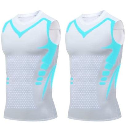 🎉 Gilet de maintien ionique – Compression et rafraîchissement – Gainage corporel et sans manches – Invisible sous les vêtements 🕶️