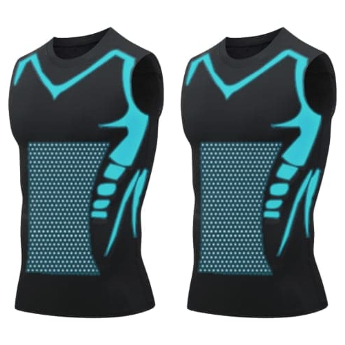 🎉 Gilet de maintien ionique – Compression et rafraîchissement – Gainage corporel et sans manches – Invisible sous les vêtements 🕶️