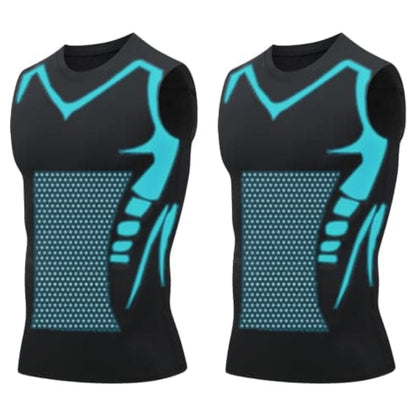🎉 Gilet de maintien ionique – Compression et rafraîchissement – Gainage corporel et sans manches – Invisible sous les vêtements 🕶️