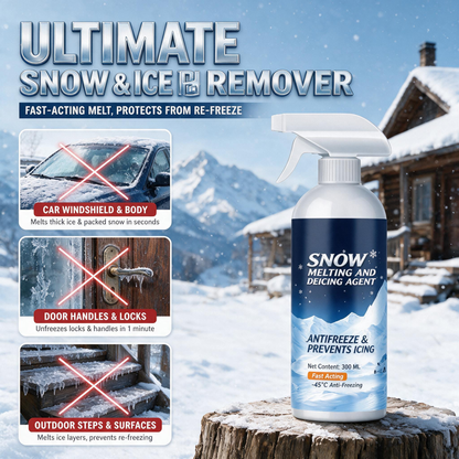 🧊 Produit hautement efficace pour faire fondre la neige et la glace ; adapté au déneigement de grandes surfaces et au dégivrage des véhicules.