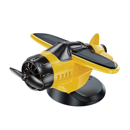 🔥Ornements pour voiture en forme d'avion à énergie solaire