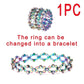 💕50% de réduction🎁Cadeau parfait : Bracelet transformable avec breloque CZ étincelante 💎
