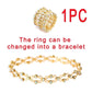 💕50% de réduction🎁Cadeau parfait : Bracelet transformable avec breloque CZ étincelante 💎