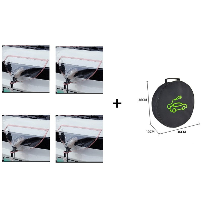 🚗⚡🔥-50% ! Cache de port de charge magnétique étanche pour véhicule électrique, protection efficace💧