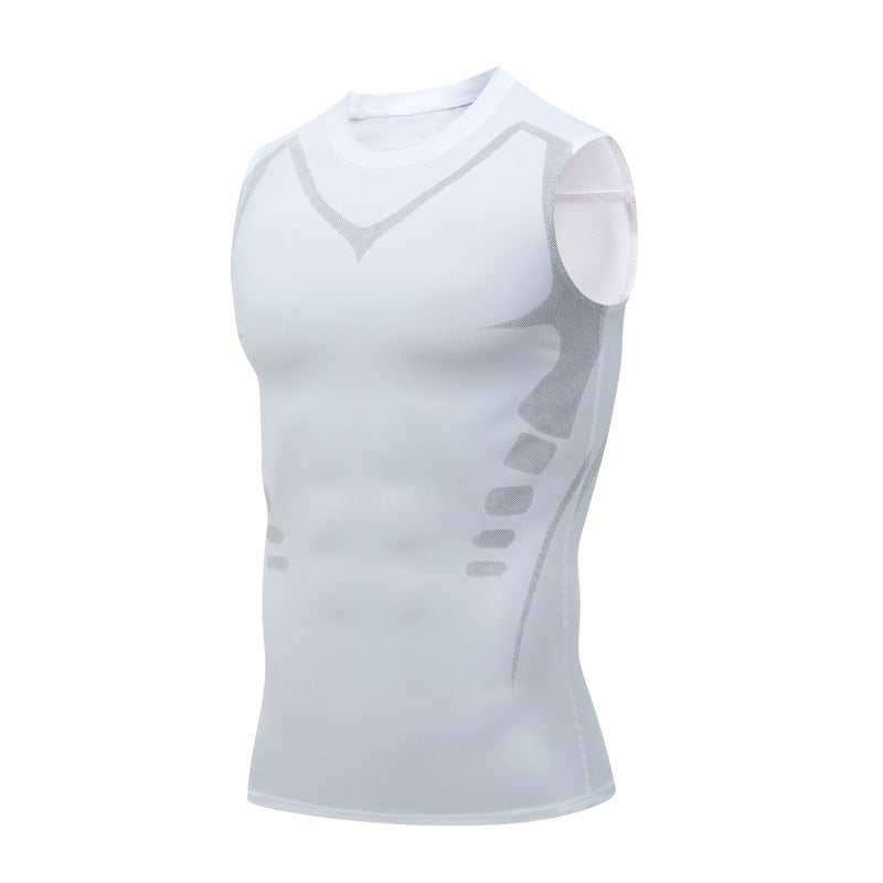 🎉 Gilet de maintien ionique – Compression et rafraîchissement – Gainage corporel et sans manches – Invisible sous les vêtements 🕶️